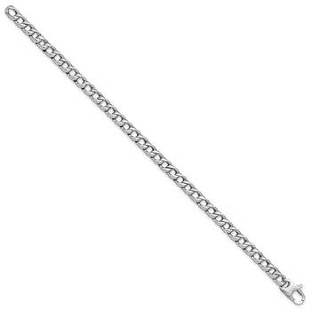 Leslie's 14K White Gold Polished Fancy Link Bracelet — alternate view