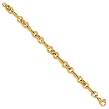 Leslie's 14K Polished Fancy Link Bracelet — alternate view