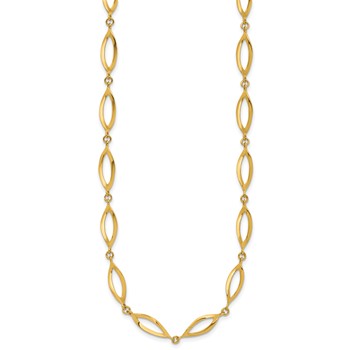 Leslie's 14K Polished Fancy Link Necklace — alternate view