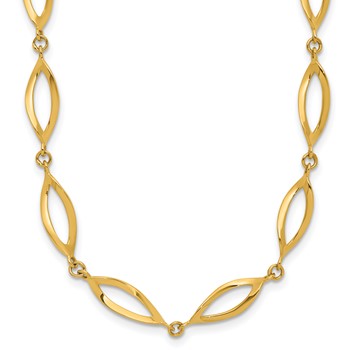 Leslie's 14K Polished Fancy Link Necklace