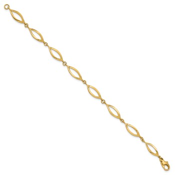 Leslie's 14K Polished Fancy Link Bracelet — alternate view