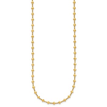Leslie's 14K Polished Geometric Fancy with 2 in ext. Necklace — alternate view