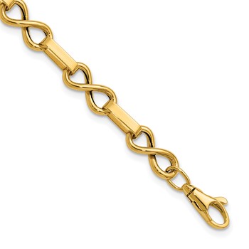 Leslie's 14K Polished Infinity Link Bracelet