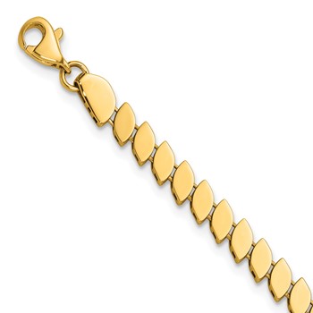 Leslie's 14K Polished Fancy Bracelet