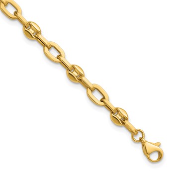 Leslie's 14K Polished Fancy Link Bracelet