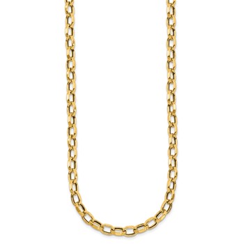 Leslie's 14K Polished Fancy Link Necklace — alternate view