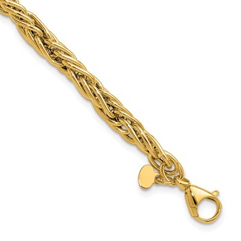 Leslie's 14K Polished Fancy Link Bracelet