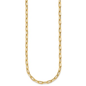 Leslie's 14K Polished Fancy Link Necklace — alternate view
