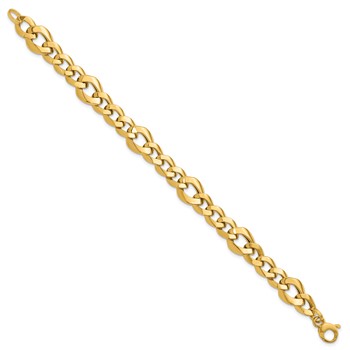 Leslie's 14K Polished Fancy Curb Link Bracelet — alternate view