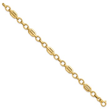 Leslie's 14K Polished Fancy Link Bracelet — alternate view