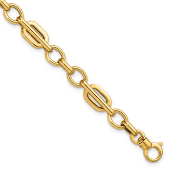 Leslie's 14K Polished Fancy Link Bracelet