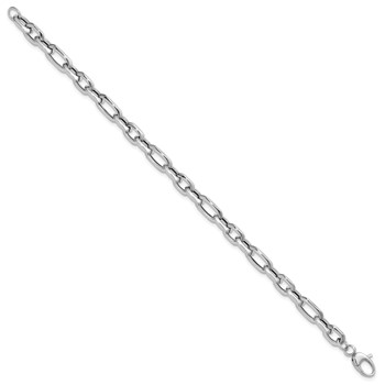 Leslie's 14K White Gold Polished Link Bracelet — alternate view