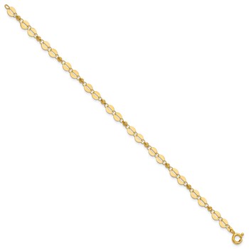 Leslie's 14K Polished Fancy Link Bracelet — alternate view