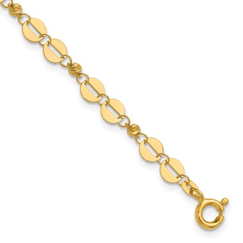 Leslie's 14K Polished Fancy Link Bracelet
