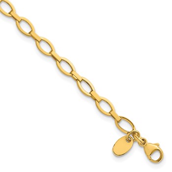 Leslie's 14K Polished Fancy Link Bracelet