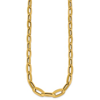 Leslie's 14K Polished Fancy Link Necklace — alternate view