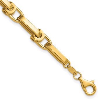 Leslie's 14K Polished Fancy Link Bracelet