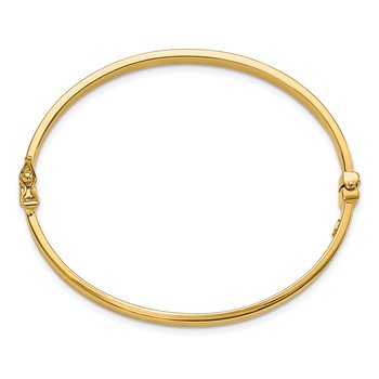 Leslie's 14K Polished Hinged Bangle — alternate view
