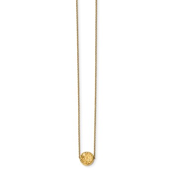 Leslie's 14K Polished D/C Round Necklace — alternate view