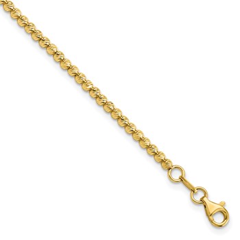 Leslie's 14K D/C Beaded Bracelet