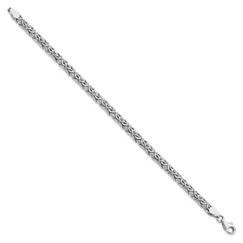 Leslie's 14K White Gold Polished Fancy Link Bracelet — alternate view
