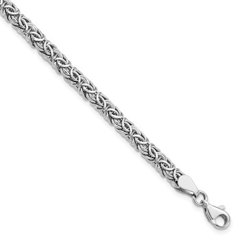 Leslie's 14K White Gold Polished Fancy Link Bracelet
