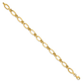 Leslie's 14K Polished Fancy Link Bracelet — alternate view