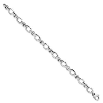 Leslie's 14K White Gold Polished Bracelet — alternate view