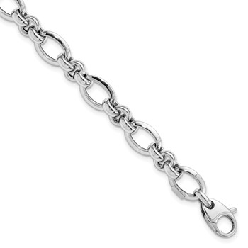 Leslie's 14K White Gold Polished Bracelet