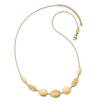 Leslie's 14K Polished D/C with 2in ext. Necklace — alternate view