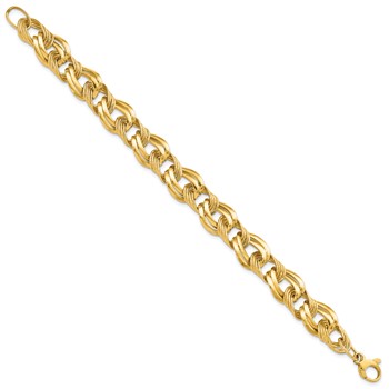 Leslie's 14K Polished Fancy Link Bracelet — alternate view