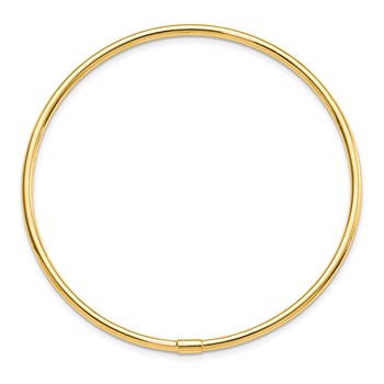 Leslie's 14K Polished Slip-on Bangle — alternate view