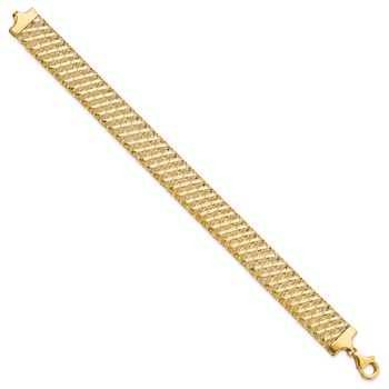 Leslie's 14K Fancy Stretch Bracelet — alternate view