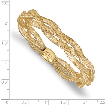 Leslie's 14K Fancy Stretch Bangle Bracelet — alternate view