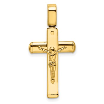 Leslie's 14K Polished Crucifix Pendant