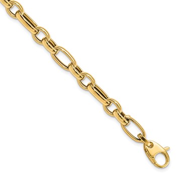 Leslie's 14K Polished Fancy Link Bracelet