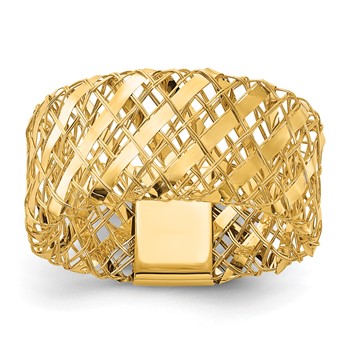 Leslie's 14K Polished Woven Stretch Ring