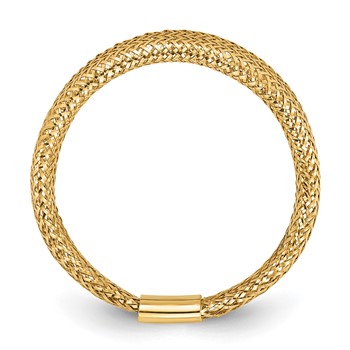 Leslie's 14K Mesh Tapered Stretch Ring — alternate view
