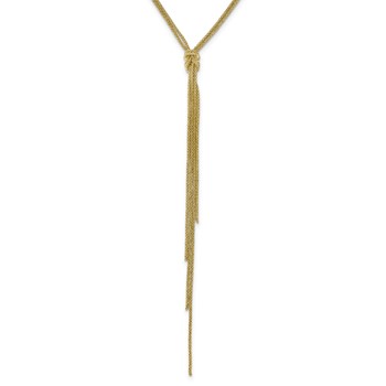 Sterling Classic Koreana Lariat Neck with love knot tassle drop 20" wi