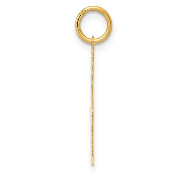 14k Plain Polished Small Boy Charm — alternate view