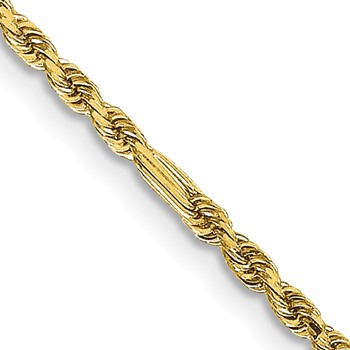 10k 1.8mm D/C Milano Rope Chain