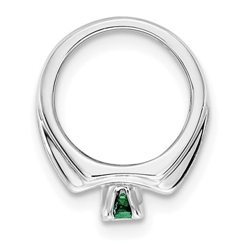 10kw Birthstone Pendant Emerald (MAY) — alternate view