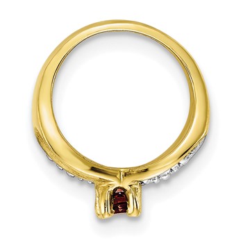 10ky Birthstone Pendant Garnet (JAN) — alternate view