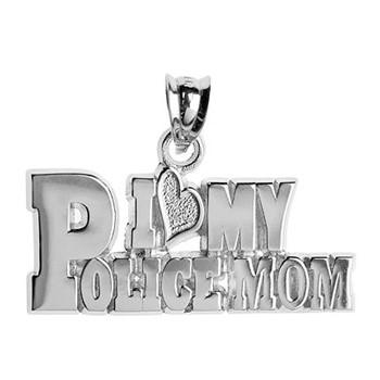 S/S "I (HEART) MY POLICE MOM" BLOCK LETTERS