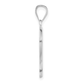 Sterling Silver K9 Heart Pendant — alternate view