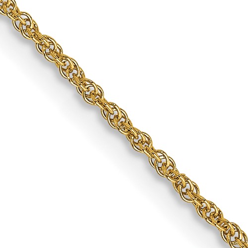 14k 1.1mm Baby Rope Chain