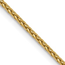 Image of 14K 18 inch 1.5mm Diamond-cut Parisian Wheat with Lobster Clasp Chain