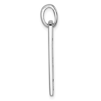 Sterling Silver Rhodium-Plated Antiqued Swimming Turtles Rectangle Pendant — alternate view