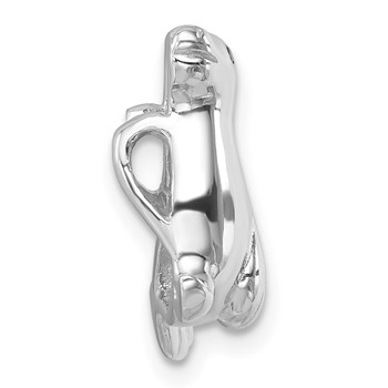 Sterling Silver Rhodium-plated Polished Sea Lion Pendant — alternate view