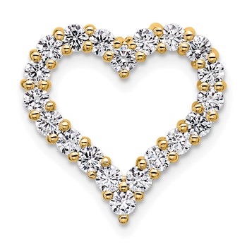 14K Certified Lab Grown Diamond VS/SI FGH Heart Pendant